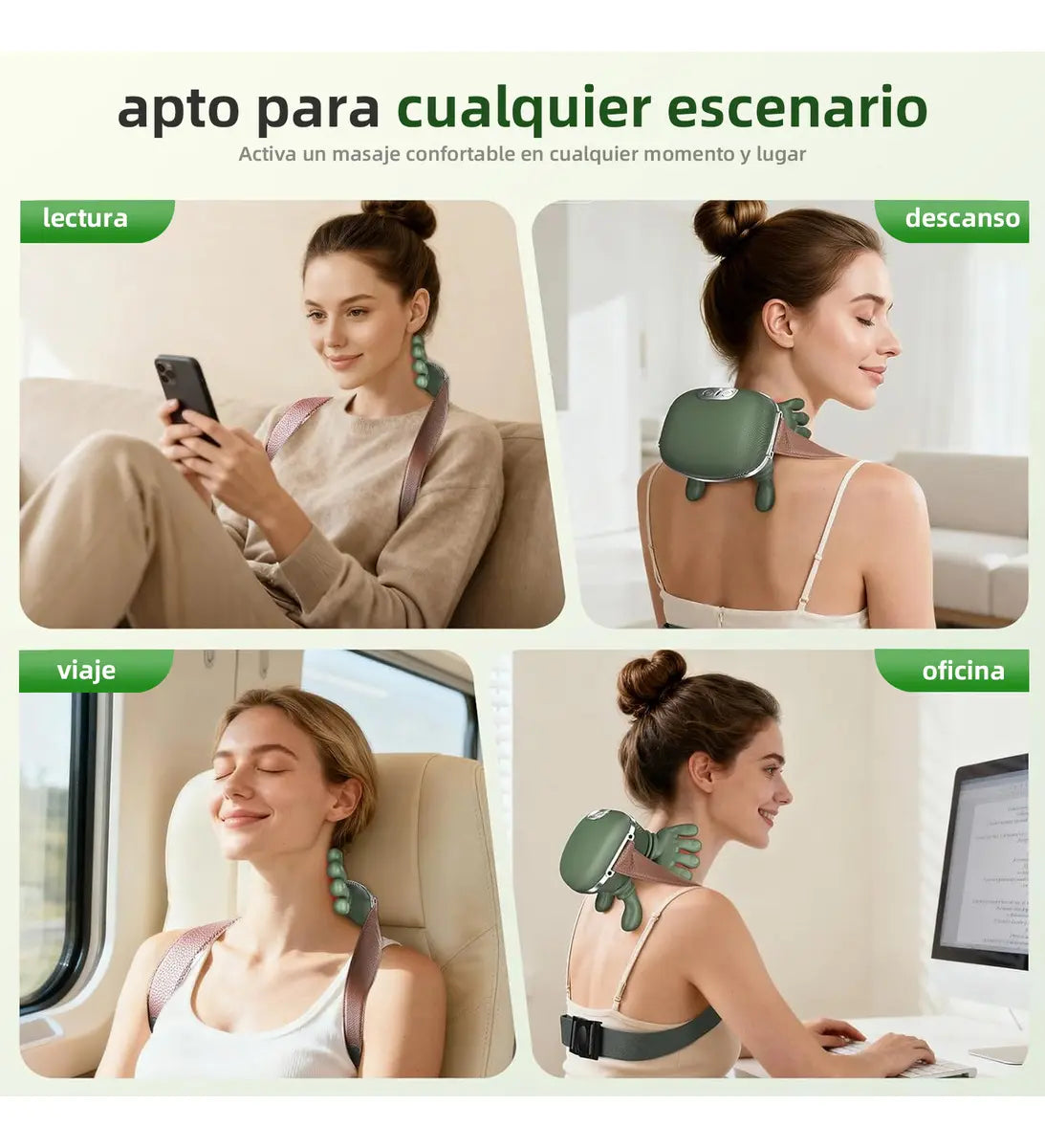 Masajeador Cervical Biónico 4D Calor