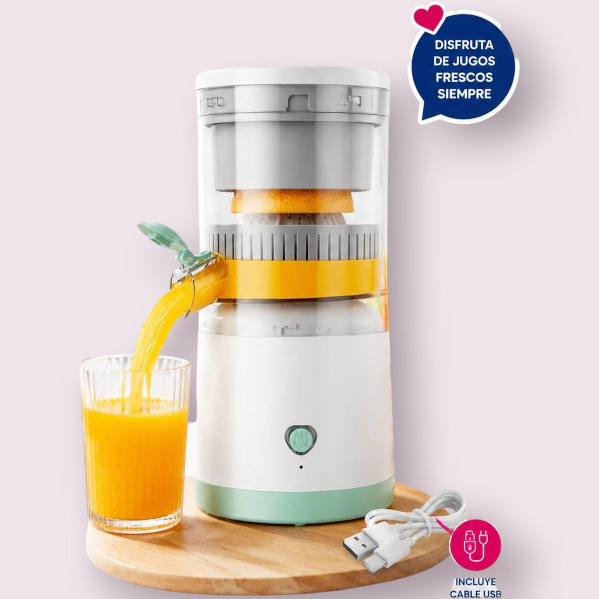 Exprimidor De Jugo Eléctrico Portátil