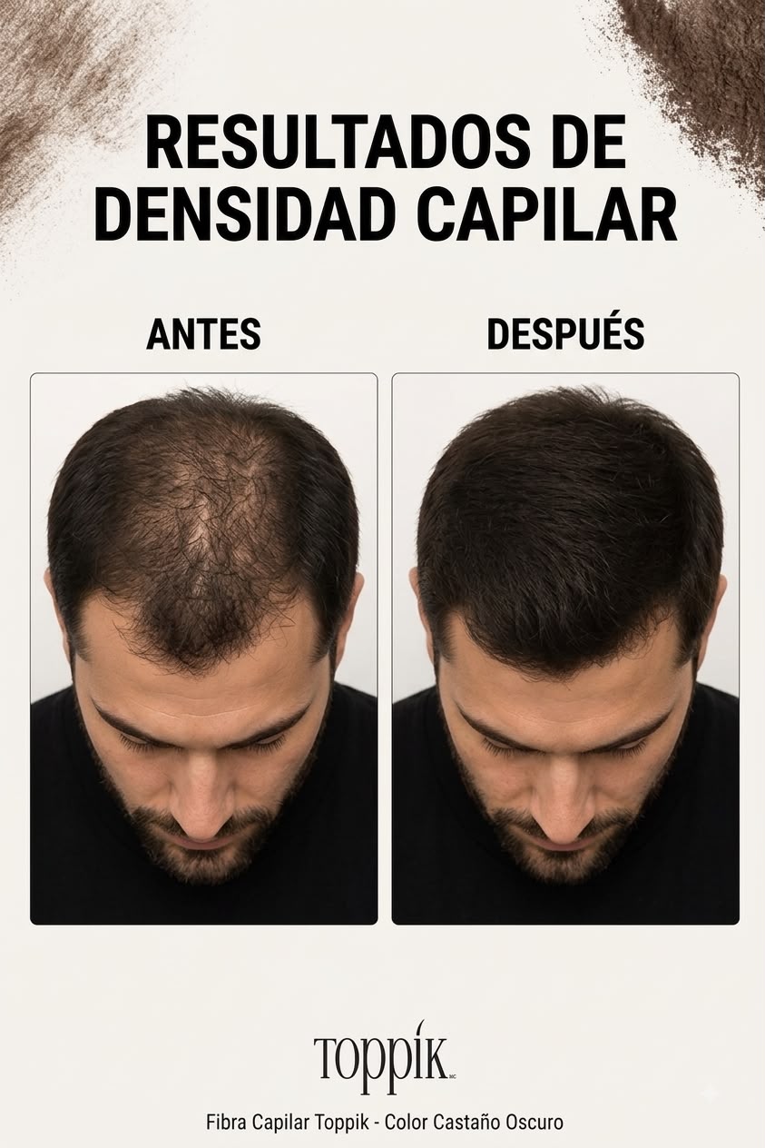 Fibras capilares Toppik. Café oscuro