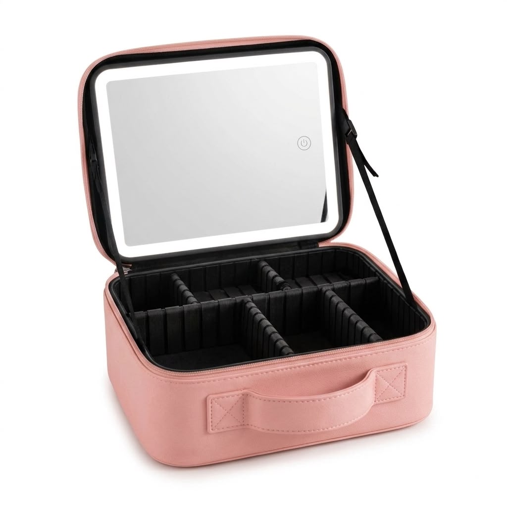 Cosmetiquera Con Espejo Led