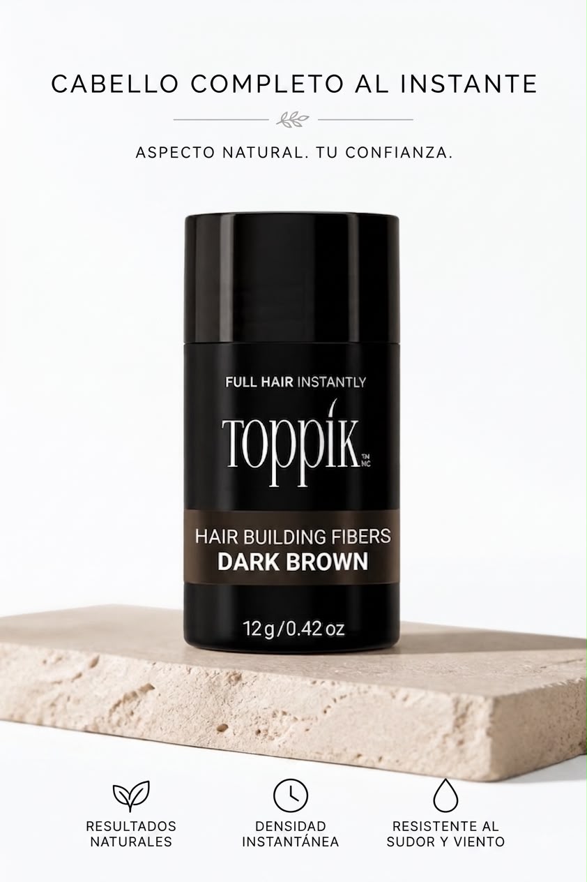 Fibras capilares Toppik. Café oscuro