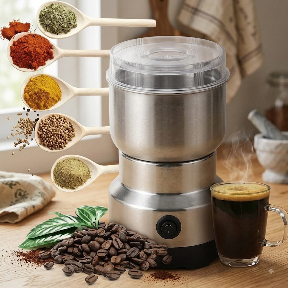 Triturador para Granos y Filtro de Cafe