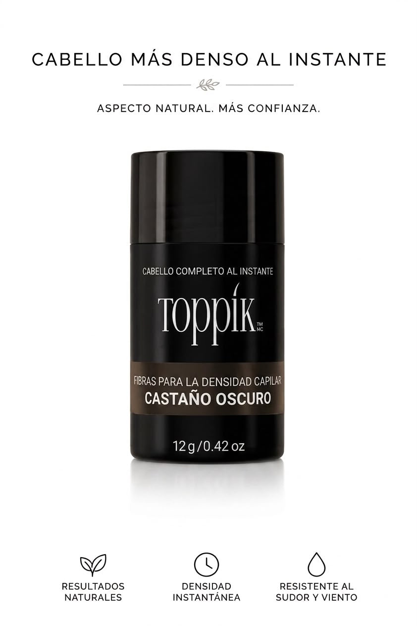 Fibras capilares Toppik. Café oscuro