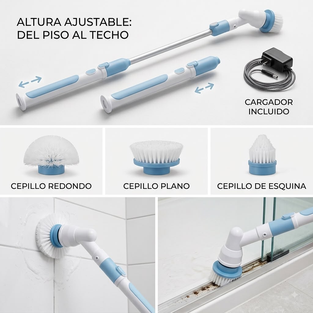 Cepillo Electrico y Remov. Manchas Baño
