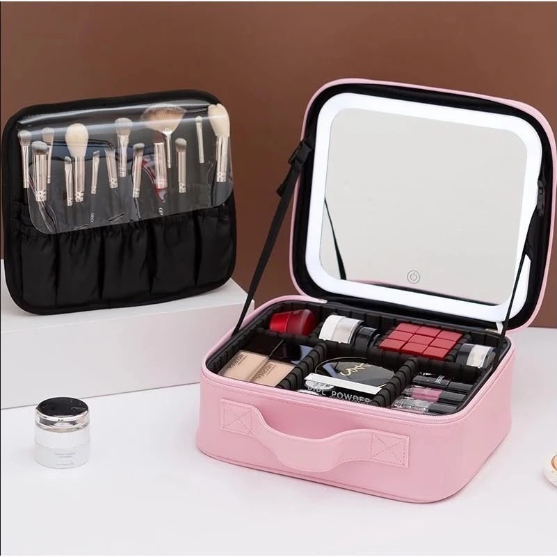 Cosmetiquera Con Espejo Led